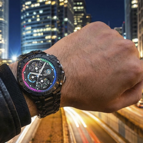 мъжки часовник festina chrono bike черна верижка и допълнителни каишки classicwatches.bg
