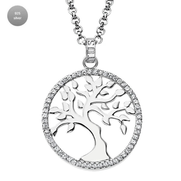 LOTUS SILVER SILVER NECKLACE LP1778-1/1