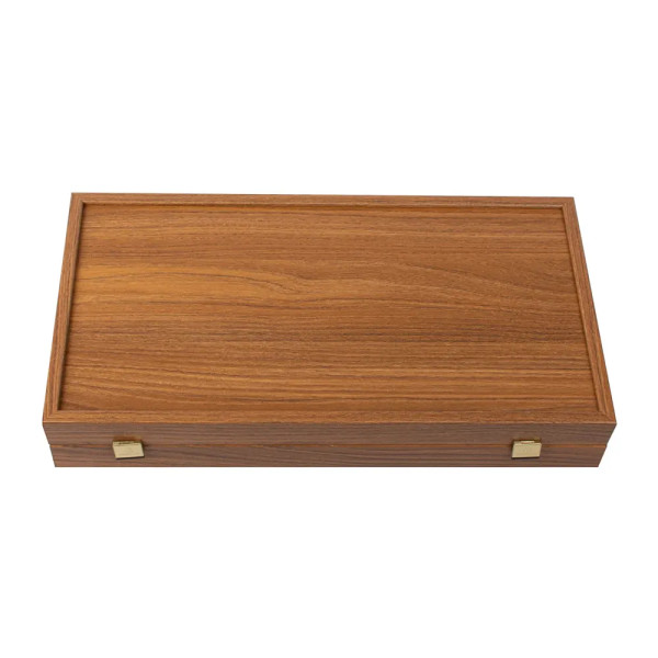 BACKGAMMON FOR GAME MANOPOULOS - OAK & WALNUT, 52X48 CM