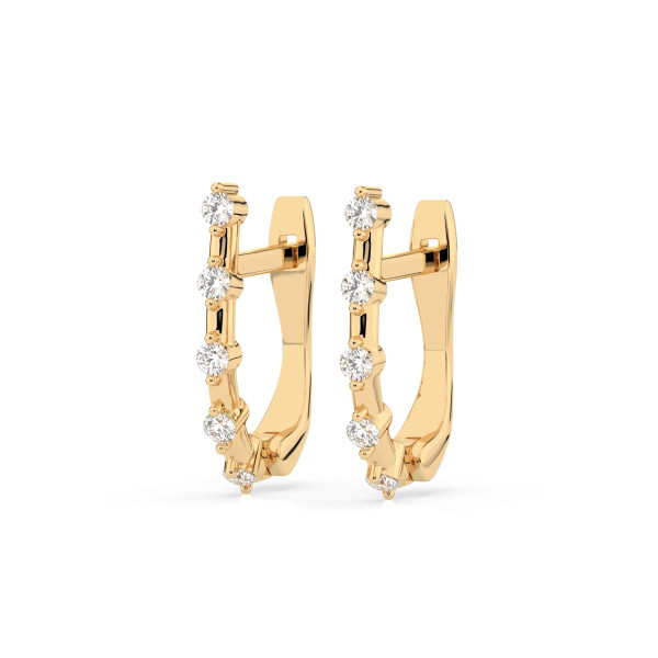 Cara обеци с диаманти 0.20 ct – ЗЛАТНО БИЖУ 14К K102-10145Y/14K