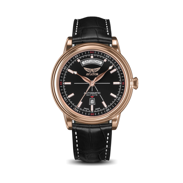 часовник мъжки автоматичен aviator v.3.20.2.146.4 отпред ClassicWatches.bg