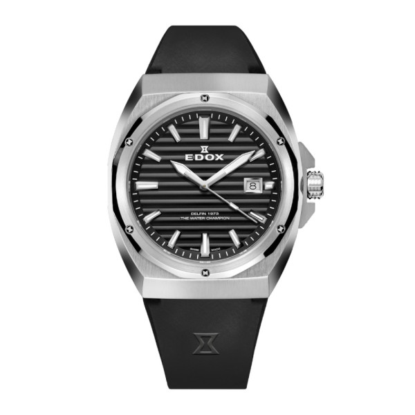 Edox Delfin 1973 Date 53032-3CA-NIN