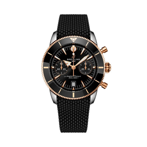 Часовник Breitling UB0156H11B1S1 с черен циферблат и каучукова каишка – classicwatches.bg