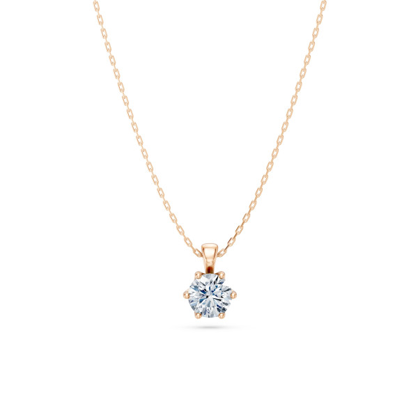 Cara колие с диамант 0.70 ct GIA сертификат – ЗЛАТНО БИЖУ 14К K104-10004R(5.7)/14K