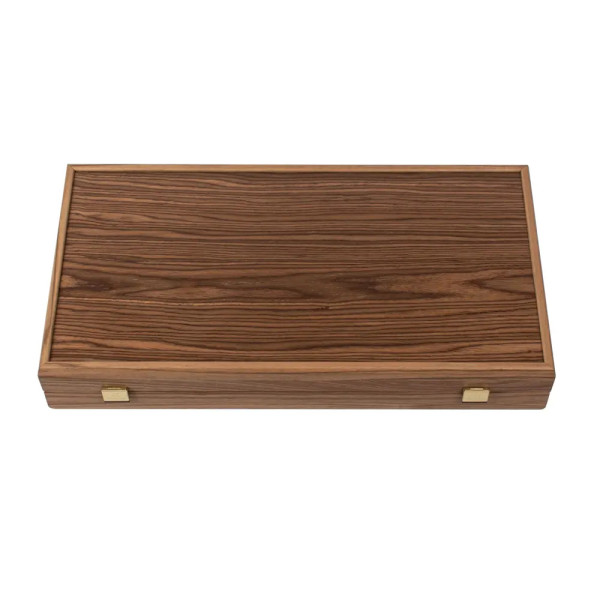 BACKGAMMON FOR GAME MANOPOULOS - OAK AND AMERICAN WALNUT, 52X48 CM