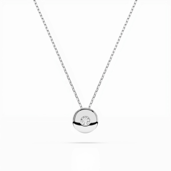Cara колие с диамант 0.04 ct – ЗЛАТНО БИЖУ 14К K104-10015W(2.2)/14K