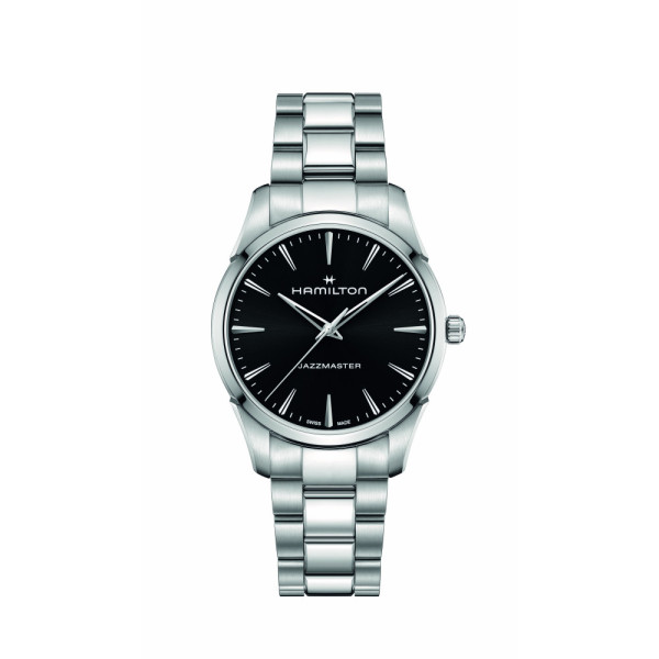 часовник hamilton jazzmaster quartz h32461131 черен циферблат classicwatches.bg