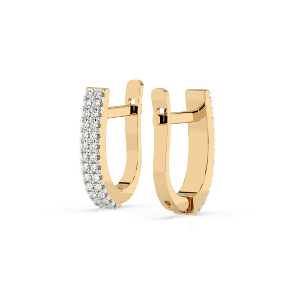 Cara обеци с диаманти 0.22 ct – ЗЛАТНО БИЖУ 14К K102-10300Y/14K