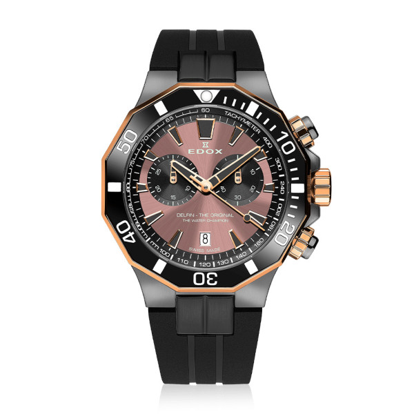 Edox Delfin Chronograph Quartz 10112 357GRNCA Brnr