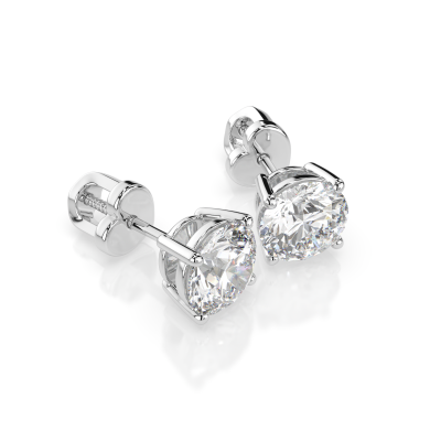 CARA Златни обеци с диаманти 1.40 ct GIA сертификат K102-10012W