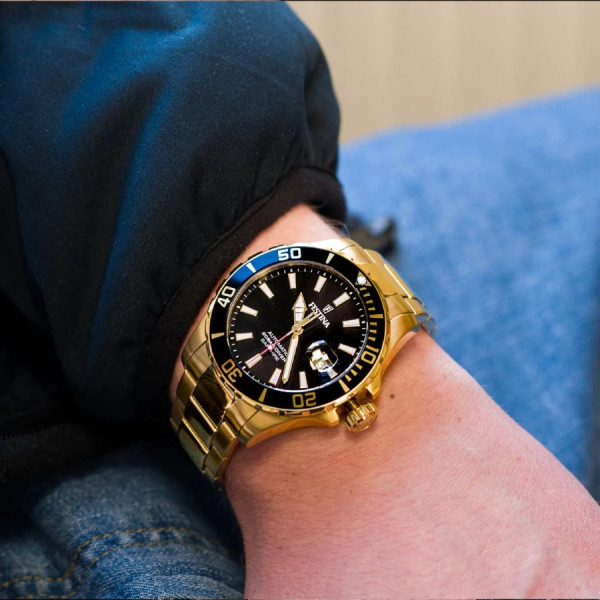 festina automatic f20533 2 сапфир кристал златно покритие classicwatches.bg
