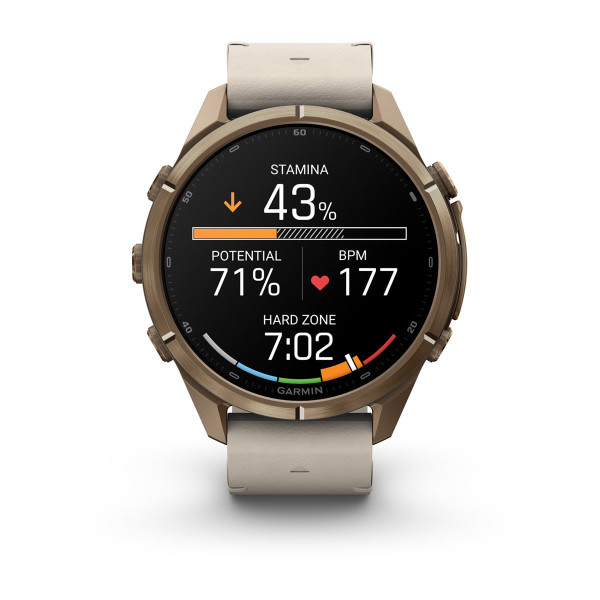 Garmin Fenix 9 Pro inReach Autumn Gold Titanium с Bone кожена каишка 010-04335-41