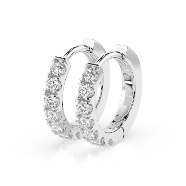 Cara обеци с диаманти 0.42 ct – ЗЛАТНО БИЖУ 14К K102-10109W(2.0)/14K