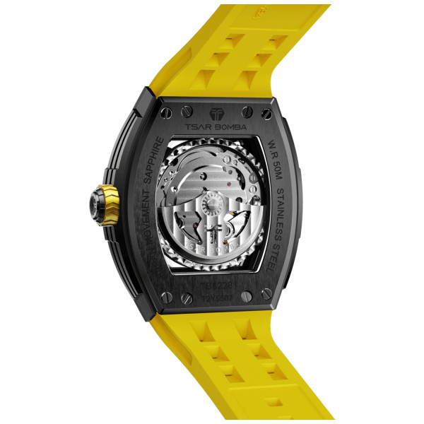TSAR BOMBA T-Elemental Automatic Black Yellow TB8228A-05