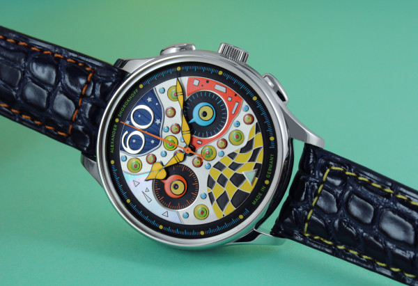 ALEKSANDER SHOROKHOFF CRAZY EYES CHRONO 42MM LIMITED EDITION AS.LCD-CRS03-A