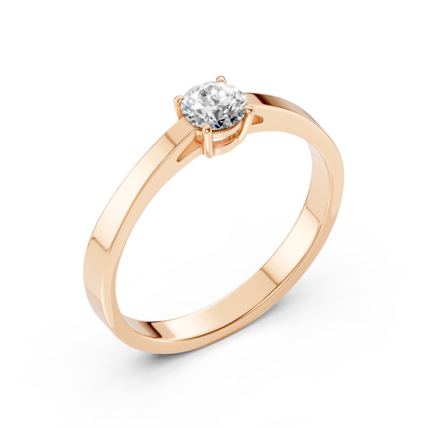CARA Златен пръстен с диамант 0.40 ct GIA сертификат K101-10012Y