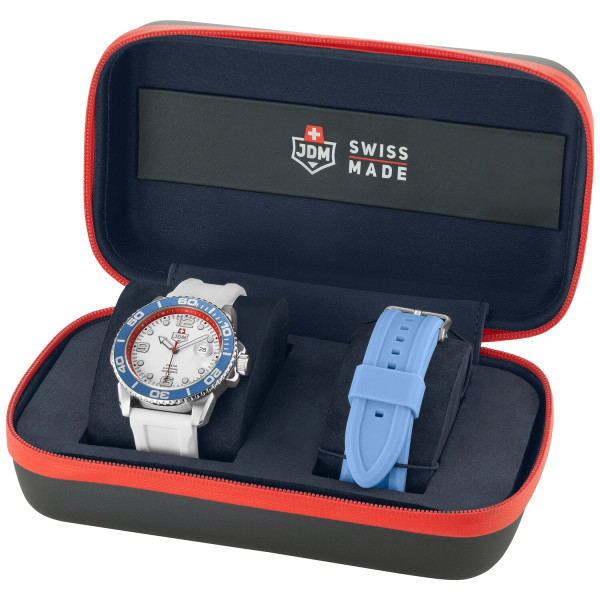 Мъжки часовник JDM Military Sapphire Mike Plus сет с каишки JDM-WG029-04