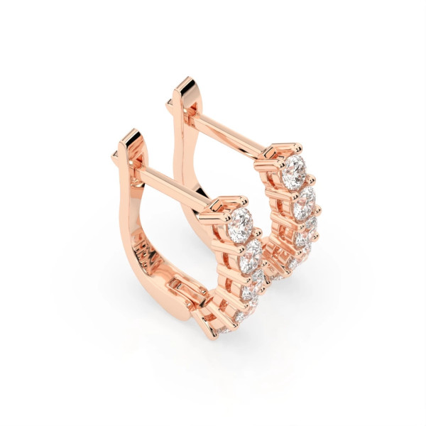 Cara обеци с диаманти 0.60 ct – ЗЛАТНО БИЖУ 14К K102-10098R(2.5)/14K