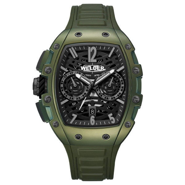 часовник welder w75 wrm2002 olive зелен корпус силиконова каишка classicwatches.bg