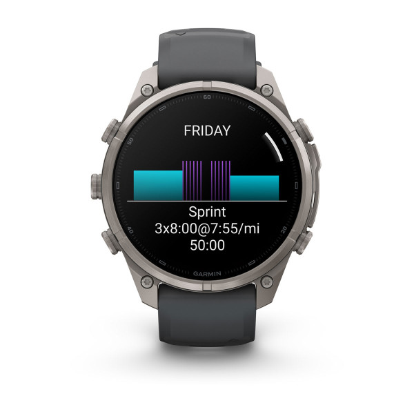 Garmin Fenix 9 Pro Titanium с Graphite/Black силиконова каишка 010-04336-26