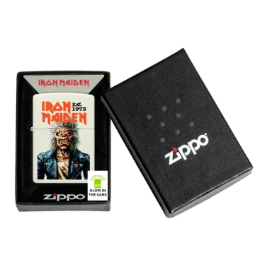 LIGHTER ZIPPO - IRON MAIDEN, GLOWING EDDIE DESIGN