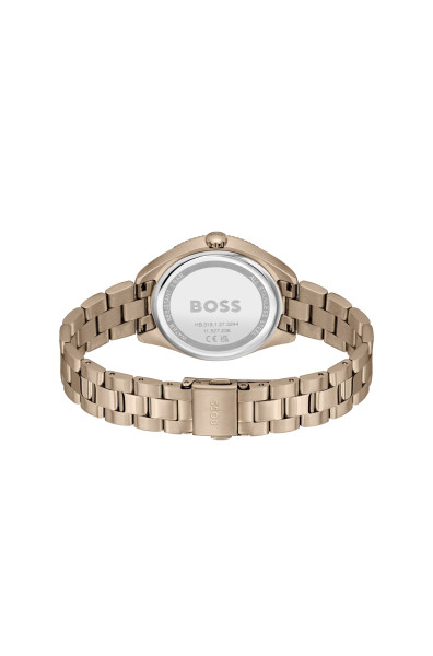 часовник hugo boss 1502801 дамски спортен бежово златист classicwatches.bg