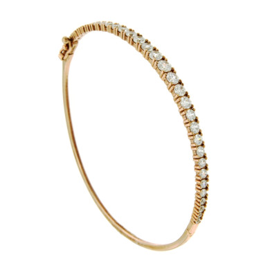 CARA DIAMANTI Златна гривна с цирконии BRZ1080