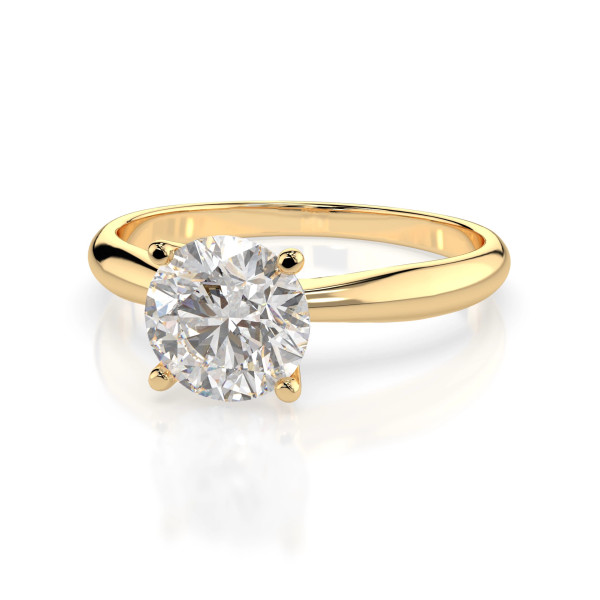 Cara пръстен с диамант 1.00 ct GIA сертификат – ЗЛАТНО БИЖУ 14К K101-10021Y(6.5)/14K