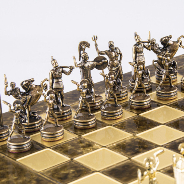 LUXURY CHESS MANOPOULOS - GREEK MYTHOLOGY, 36X36 CM