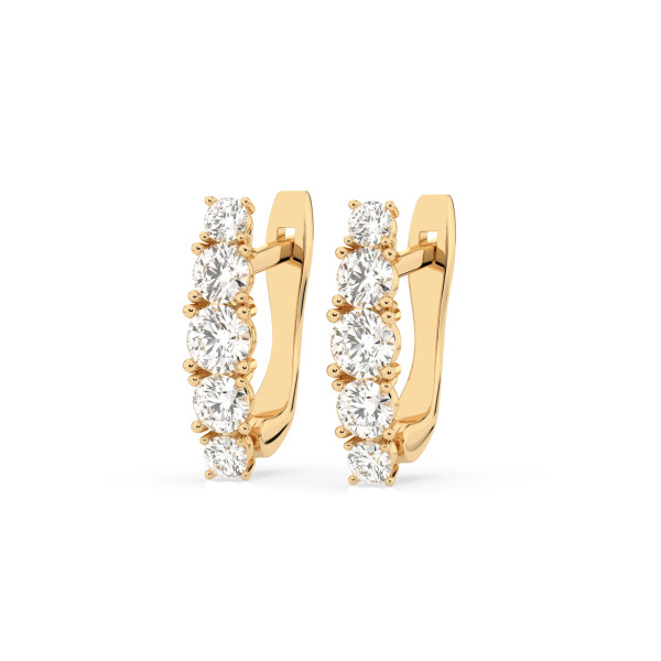 Cara обеци с диаманти 0.30+0.55 ct – ЗЛАТНО БИЖУ 14К K102-10128Y/14K