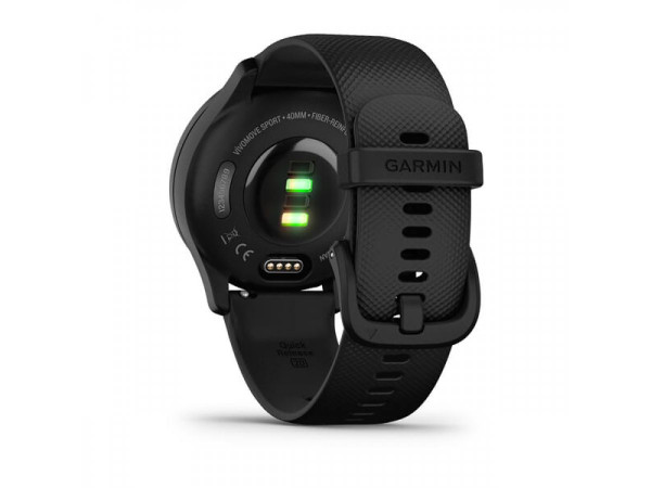 GARMIN VIVOMOVE SPORT BLACK КОРПУС И СИЛИКОНОВА КАИШКА С SLATE АКЦЕНТИ 010-02566-00