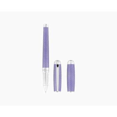 РОЛЕР S.T.DUPONT LINE D LARGE LILAC AND PALLADIUM LACQUERED FIREHEAD GUILLOCHE 412000L