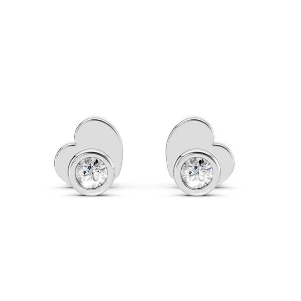 Cara обеци с диаманти 0.10 ct – ЗЛАТНО БИЖУ 14К K102-10010W(2.3)/14K