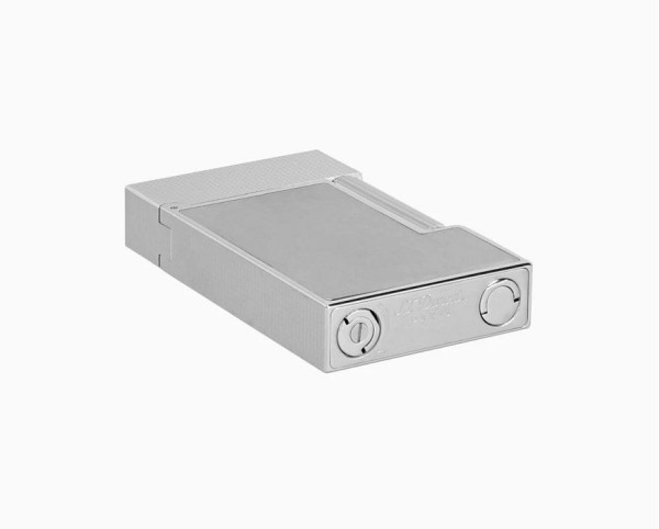 Запалка S.T.Dupont LIGNE 2 MICRODIAMOND HEAD BRUSHED PLATINUM C16603