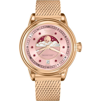 ЧАСОВНИК АVIATOR DOUGLAS MOONFLIGH GEMSTONE EDITION RUBY 36MM V.1.33.2.418.5
