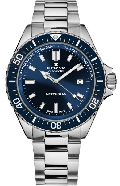 EDOX SKY DIVER  NEPTUNIAN AUTOMATIC 44MM MEN'S 80120 3BUM BUF