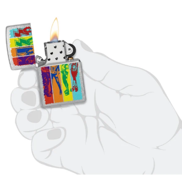LIGHTER ZIPPO - KISS®, FLY FLAG DESIGN