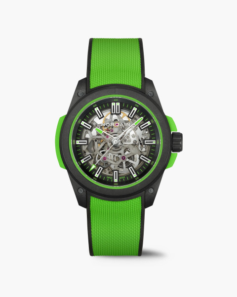 Часовник NORQAIN Wild ONE Skeleton 42mm Gecko NNQ3000QBE2AS/B014