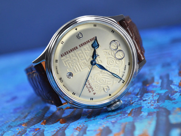 ALEXANDER SHOROKHOFF STRAIGHT & CURVE AUTOMATIC 39.5MM MEN'S WATCH LIMITED EDITION 30PCS AS.V7-SC2