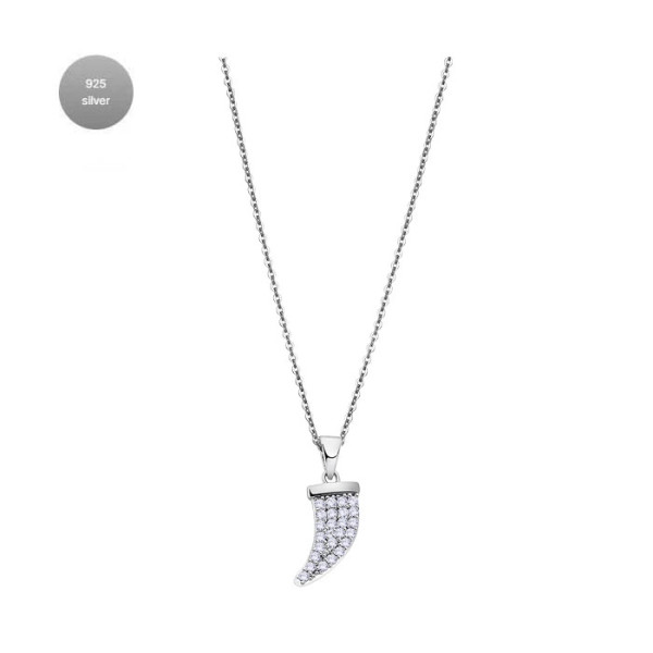 LOTUS SILVER TRENDY SILVER NECKLACE LP3063-1/1