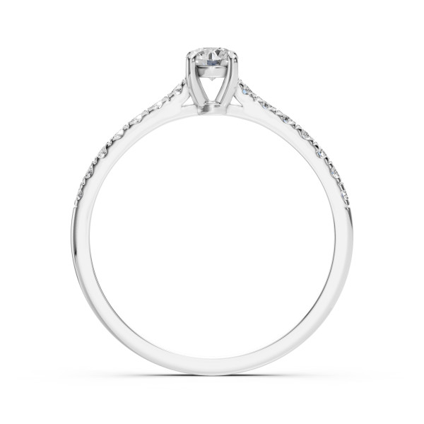 CARA Златен пръстен с диаманти 0.30 + 0.21 ct GIA сертификат K101-10012W