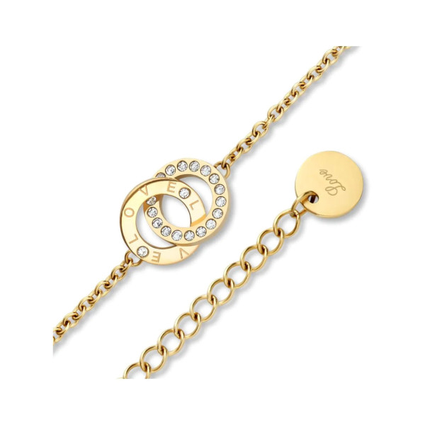 Дамски сет часовник и гривна Bering Diamond Classic 17724-332-GWP