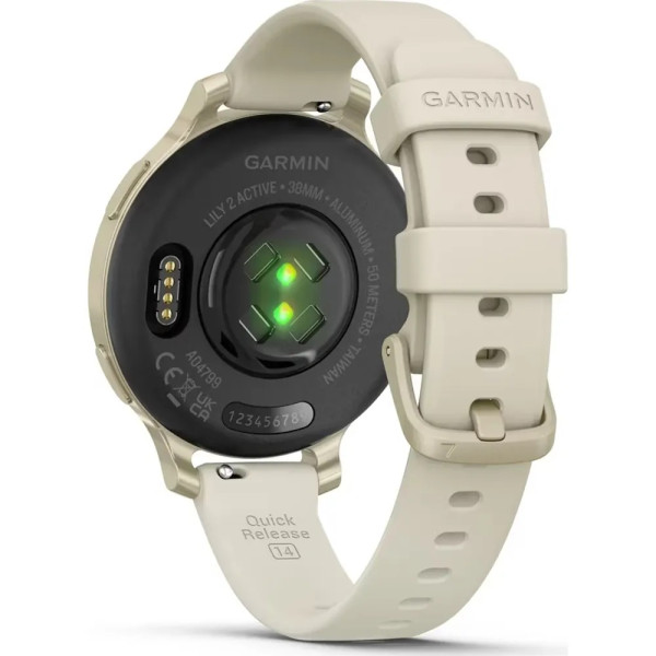 GARMIN LILY 2 ACTIVE LUNAR GOLD С BONE СИЛИКОНОВА КАИШКА