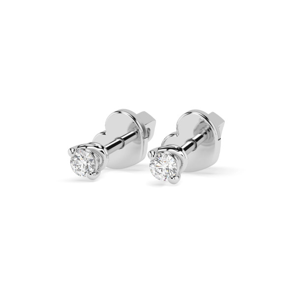 Cara обеци с диаманти 0.08 ct – ЗЛАТНО БИЖУ 14К K102-10032W(2.2)/14K