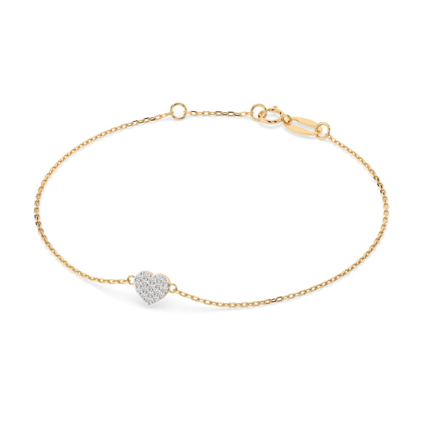 Cara гривна с диаманти 0.09 ct – ЗЛАТНО БИЖУ 14К K105-10012Y/14K