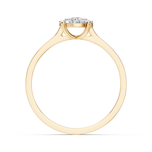 Cara пръстен с диаманти 0.15+0.15 ct – ЗЛАТНО БИЖУ 14К K101-10017/1Y(3.4)/14K