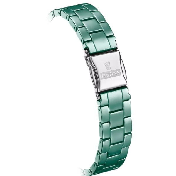 festina дамски часовник зелен циферблат керамична верижка classicwatches.bg