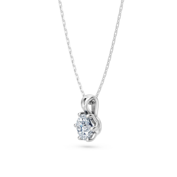 Cara колие с диамант 0.50 ct GIA сертификат – ЗЛАТНО БИЖУ 14К K104-10004W(5.1)/14K