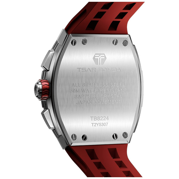 TSAR BOMBA T-Elemental Silver Red TB8224Q-03