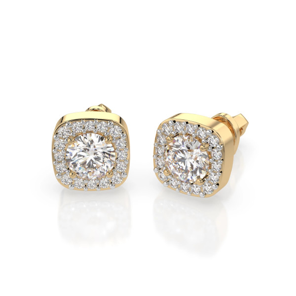 Златно бижу Cara обеци с диаманти 0.60+0.18 ct GIA сертификат K102-10152Y